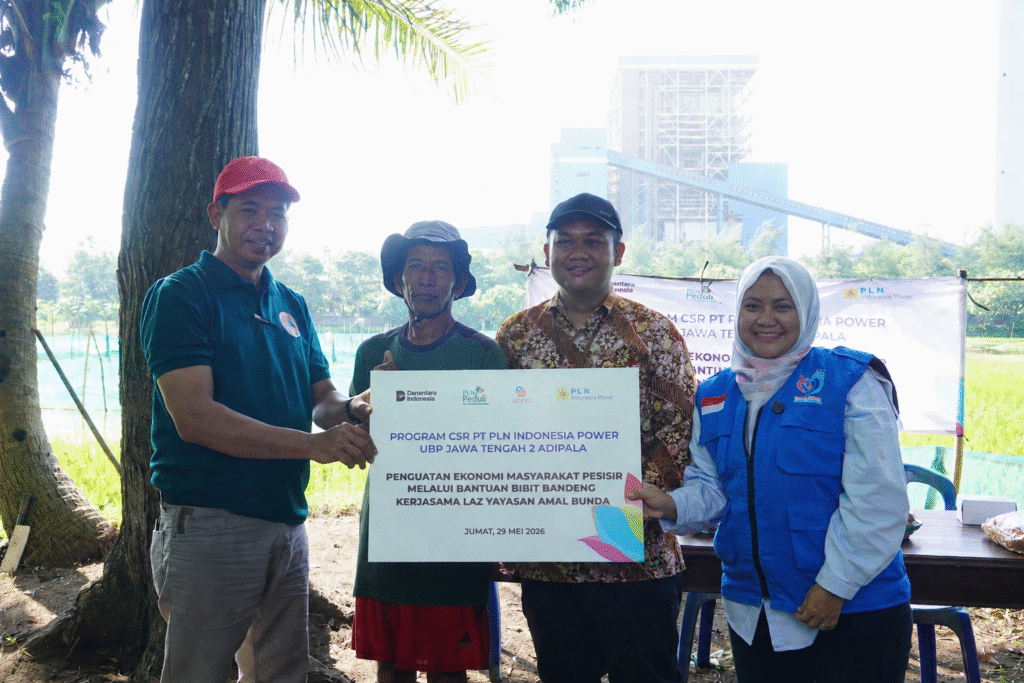 Perkuat Ketahanan Ekonomi Pesisir, LAZ Amal Bunda Gandeng PLN Indonesia Power Bantu Petani Tambak Bunton