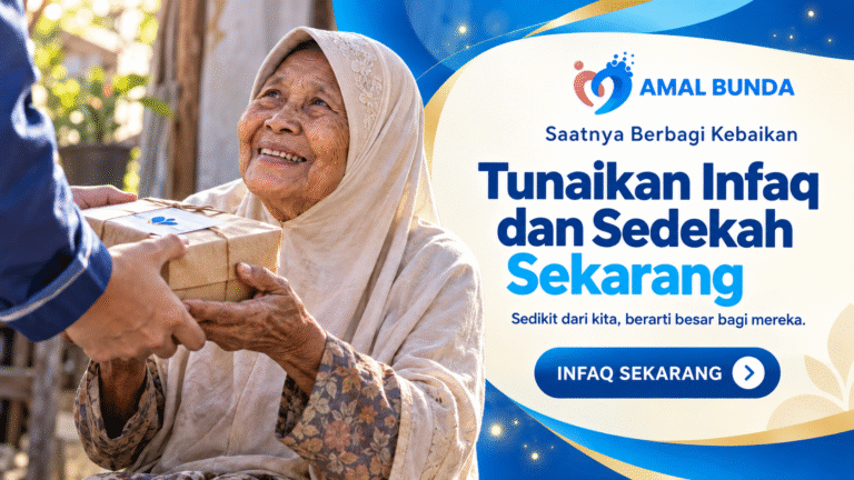 Tunaikan infaq dan sedekah sekarang melalui Amal Bunda