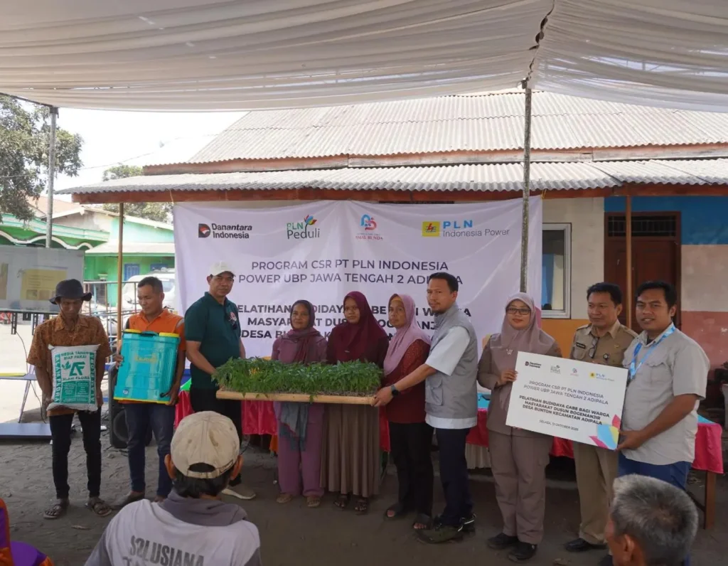 Amal Bunda Bersama PLN Indonesia Power Adipala Gelar Pelatihan Budidaya Cabai bagi 30 Petani Bogemanjir